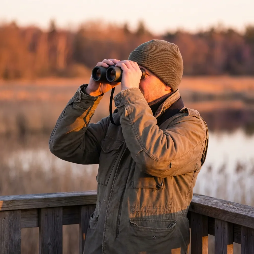 Paisaje de observación de aves en España