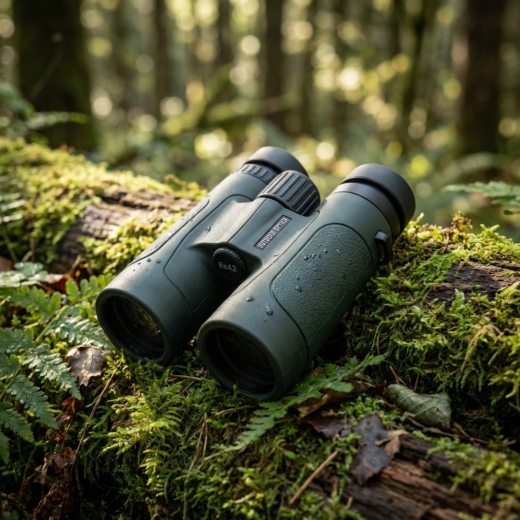 Binoculars in nature